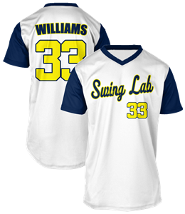 Full sub sublimated v-neck jerseys for baseball, fastpitch softball and slowpitch  softball