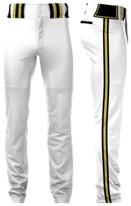 Full sub sublimated open bottom baseball pants