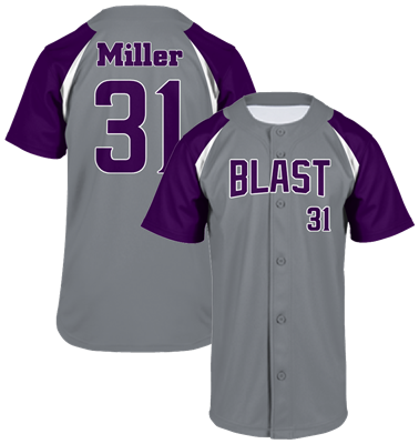 League Outfitters Custom Elite Sublimated Full Button Softball Jerseys